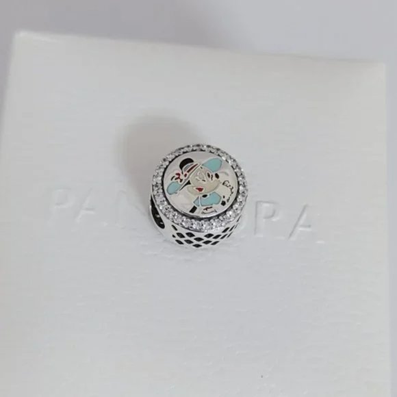 Pandora Disney Riviera Resort Button Charm S925 Silver for Bracelet Pendant - Picture 7 of 7